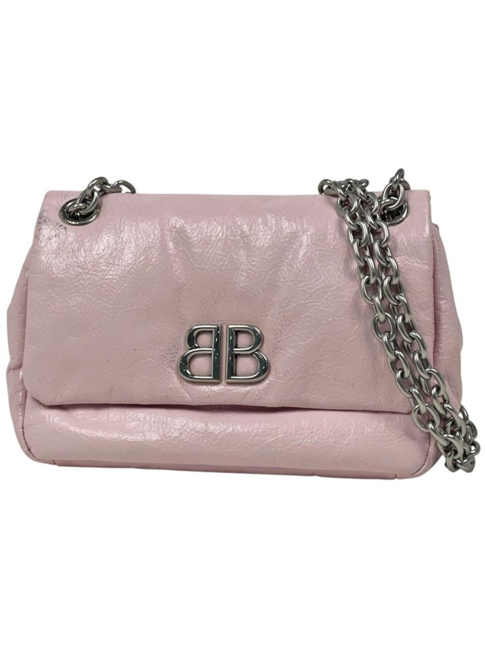 Balenciaga Shoulder Bag Monaco Leather Pink